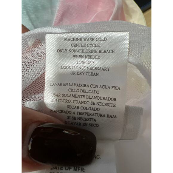 Jona Michelle Boutique Special Occasion Dress Blue Pink Yellow Girls Size 3T - Picture 9 of 9